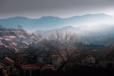 山村的清晨