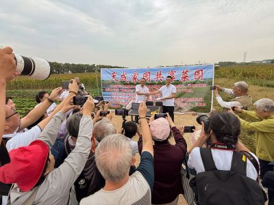 共享菜园签约仪式