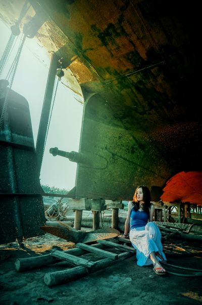船坞美女