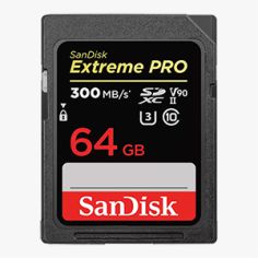 闪迪原厂 64GB SD存储卡 V90 8K/4K U3 C10 读速300MB/s 写速260MB/s
