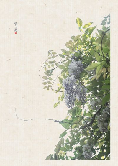 【画意摄影】淡彩. 紫藤