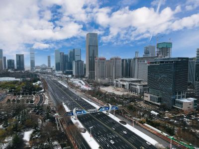 雪后经十东路